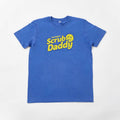 Front of Scrub Daddy blue t-shirt