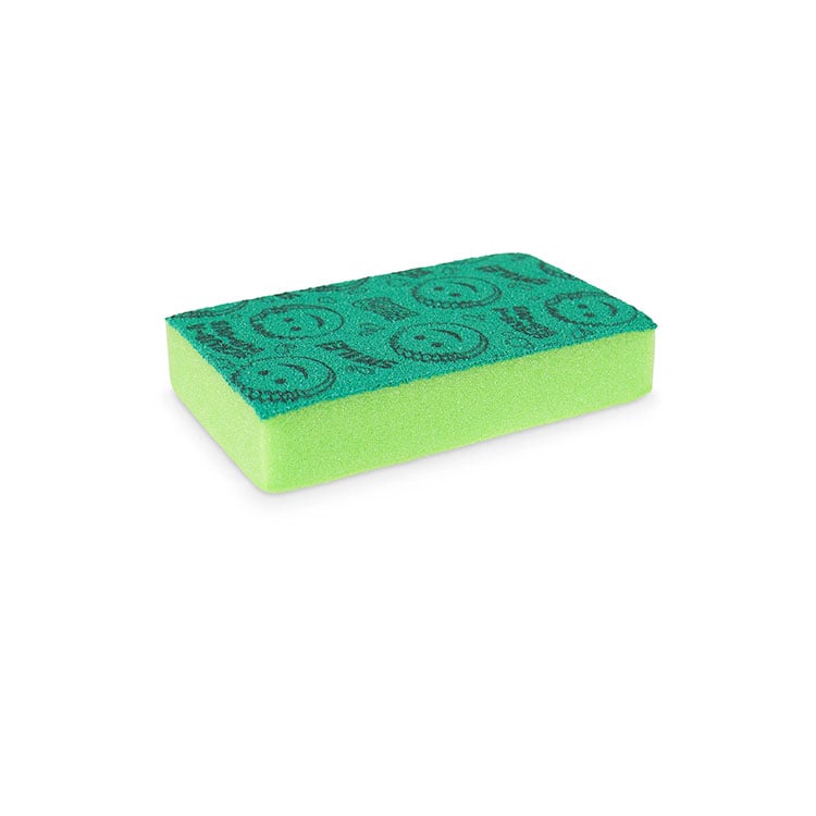 Scruff Daddy Dual-Sided Sponge Green laying flat